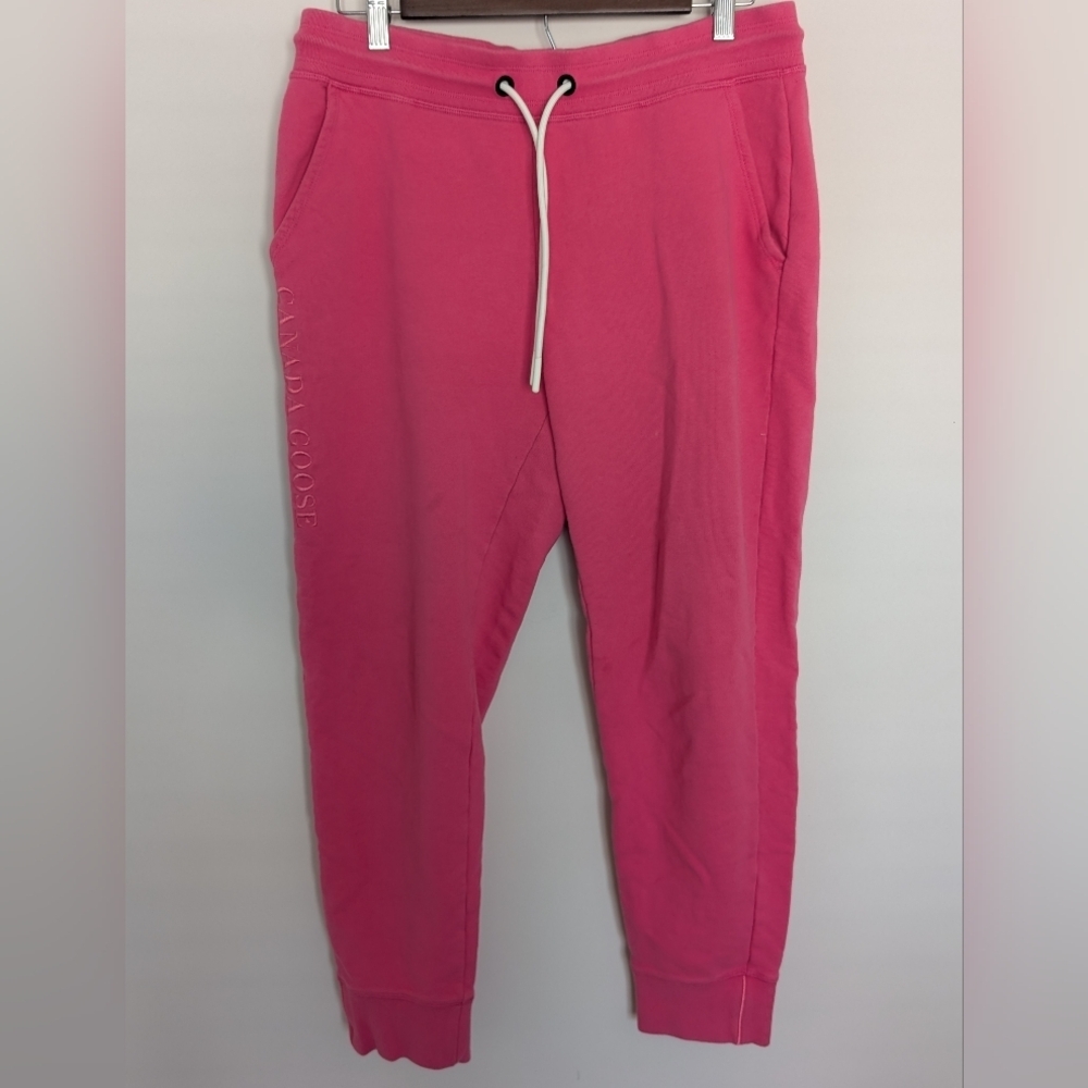 Canada Goose Muskoka Women’s Pink Cotton Jogger Sweatpants Size Medium 7402L3